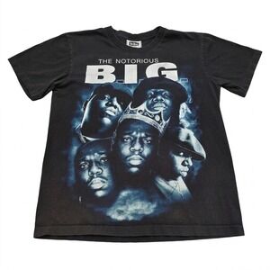 The Notorious B.I.G. Biggie Smalls Vintage T-Shirt The Roxx Size M Rap Tee Black